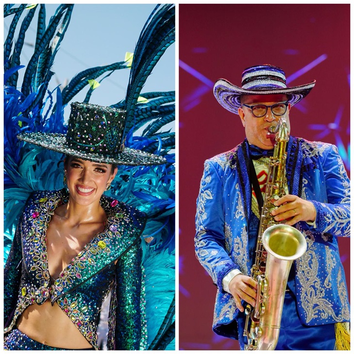 Reyes del Carnaval de Barranquilla 2024, en Gran Parada del Carnaval en Miami